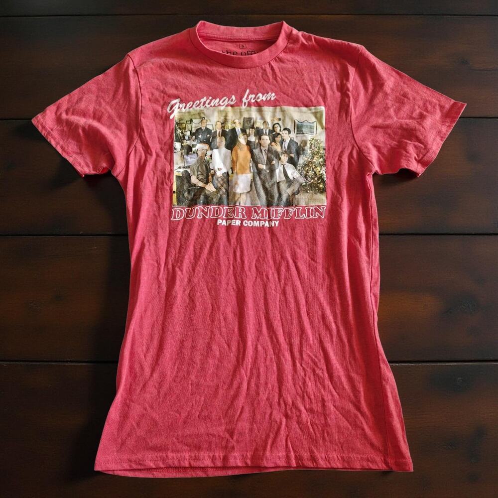UNISEX RED XMAS DUNER MIFFLIN PAPER COMPANY ‘The Office’